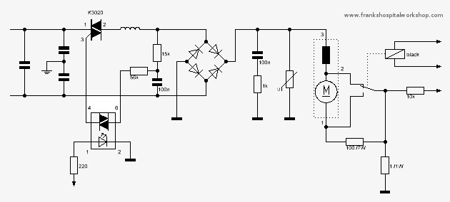 Схема управления двигателем микроцентрифуги